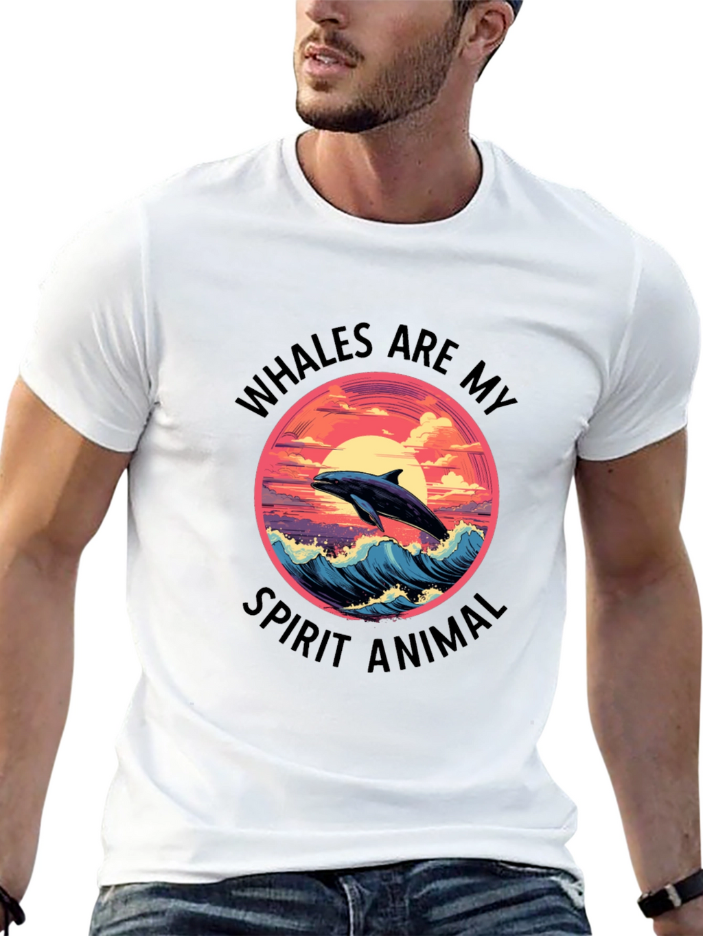 Whales Are My Spirit Animal Graphic Tee