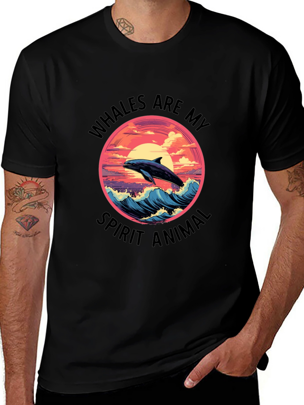 Whales Are My Spirit Animal Graphic Tee