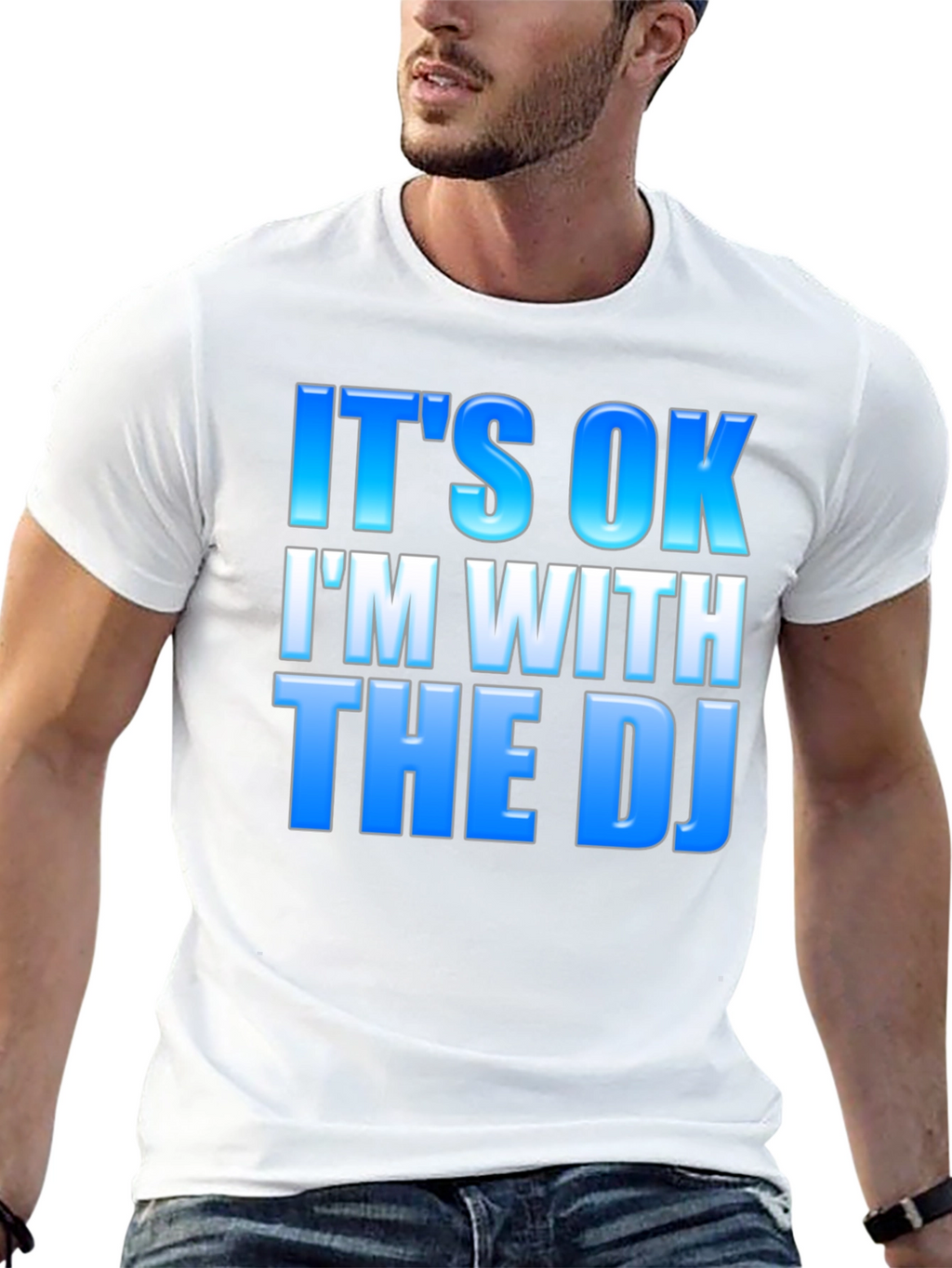Its OK Im With The DJ - Black T-Shirt