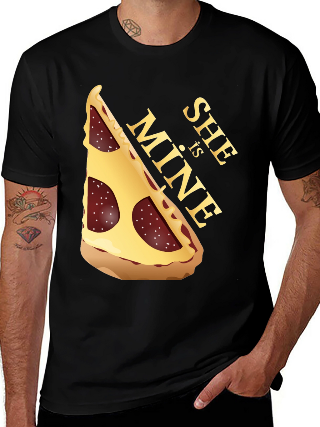 Pizza Slice Graphic Tee - She is MINE