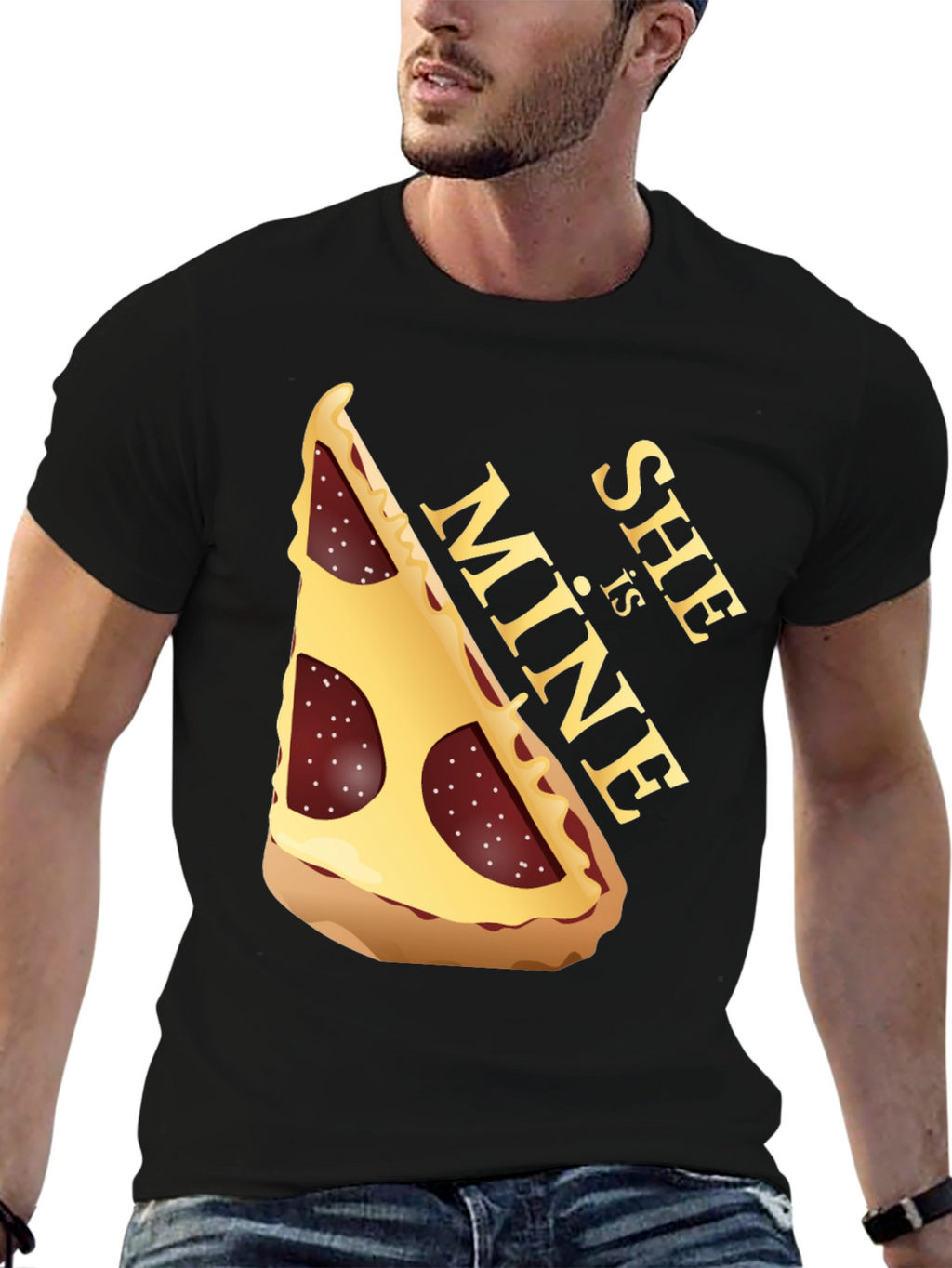 Pizza Slice Graphic Tee - She is MINE