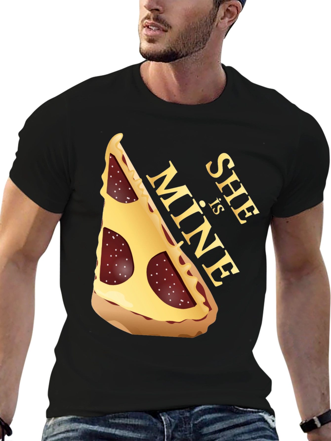Pizza Slice Graphic Tee - She is MINE