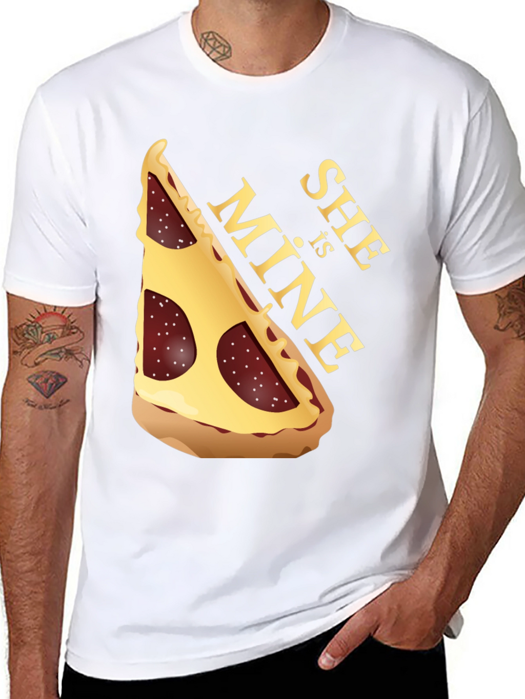 Pizza Slice Graphic Tee - She is MINE