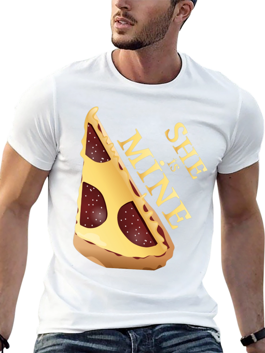 Pizza Slice Graphic Tee - She is MINE
