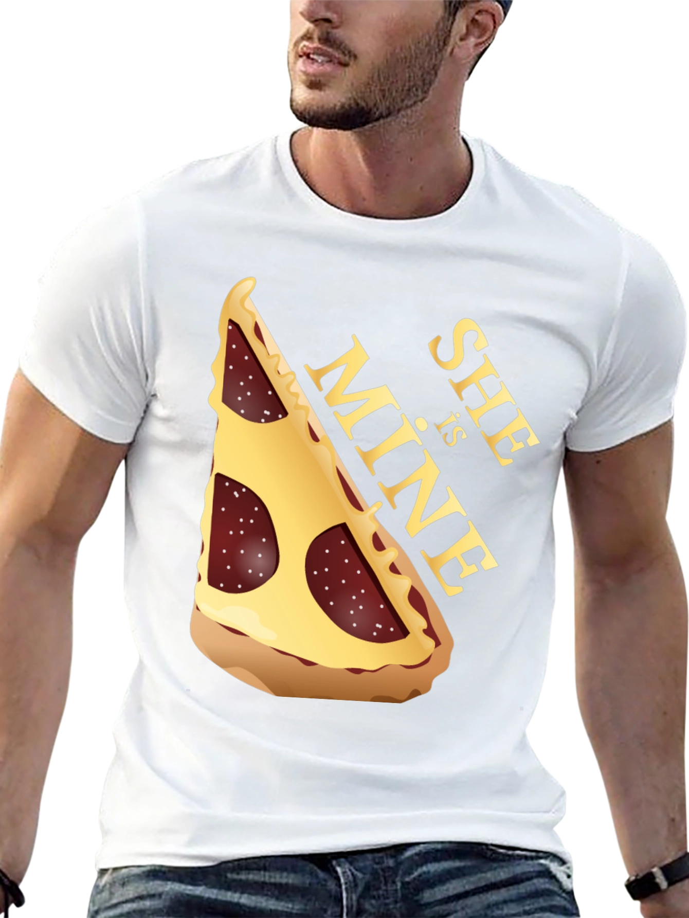 Pizza Slice Graphic Tee - She is MINE