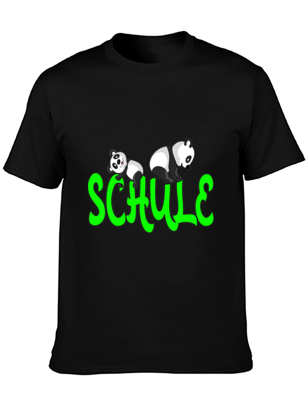 Panda Schule T-Shirt - Fun School Tee