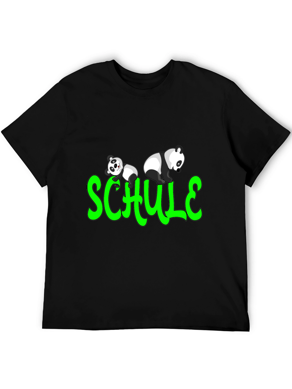 Panda Schule T-Shirt - Fun School Tee