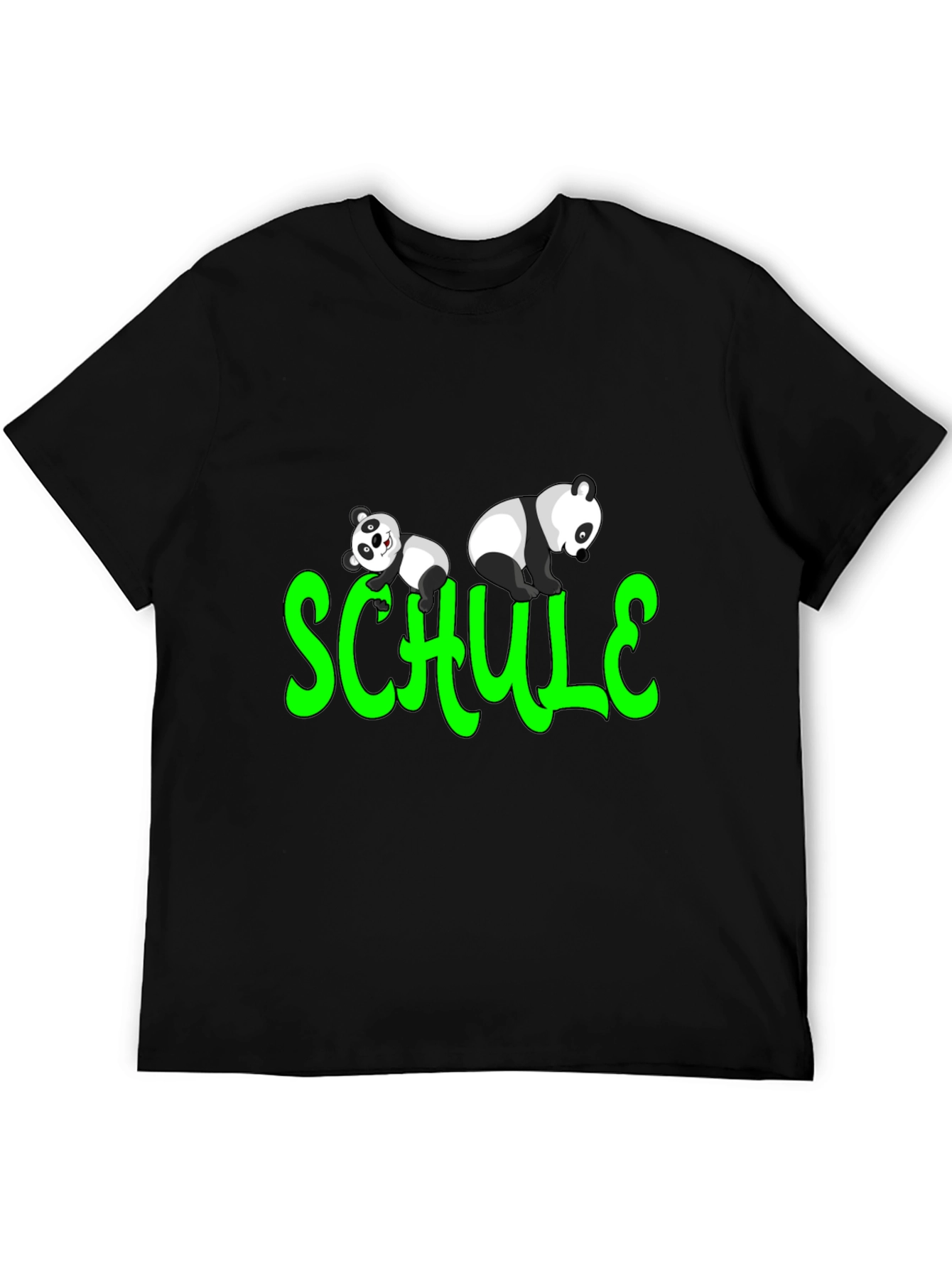 Panda Schule T-Shirt - Fun School Tee