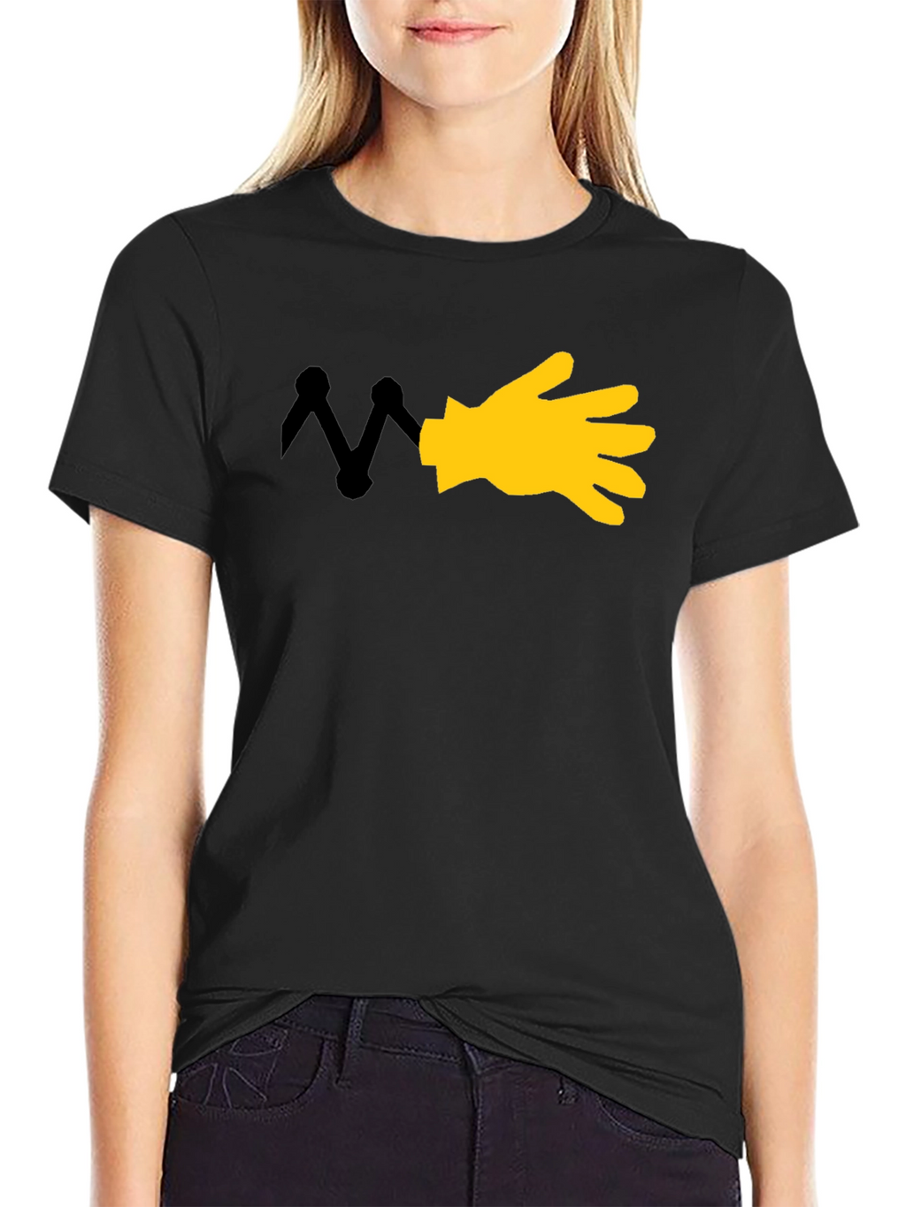 Cartoon Hand Graphic T-Shirt