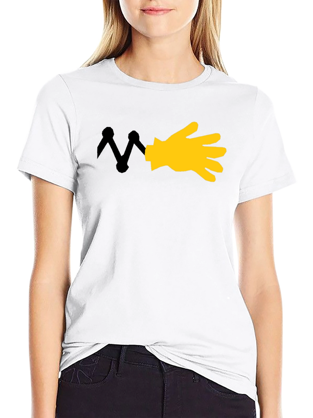 Cartoon Hand Graphic T-Shirt