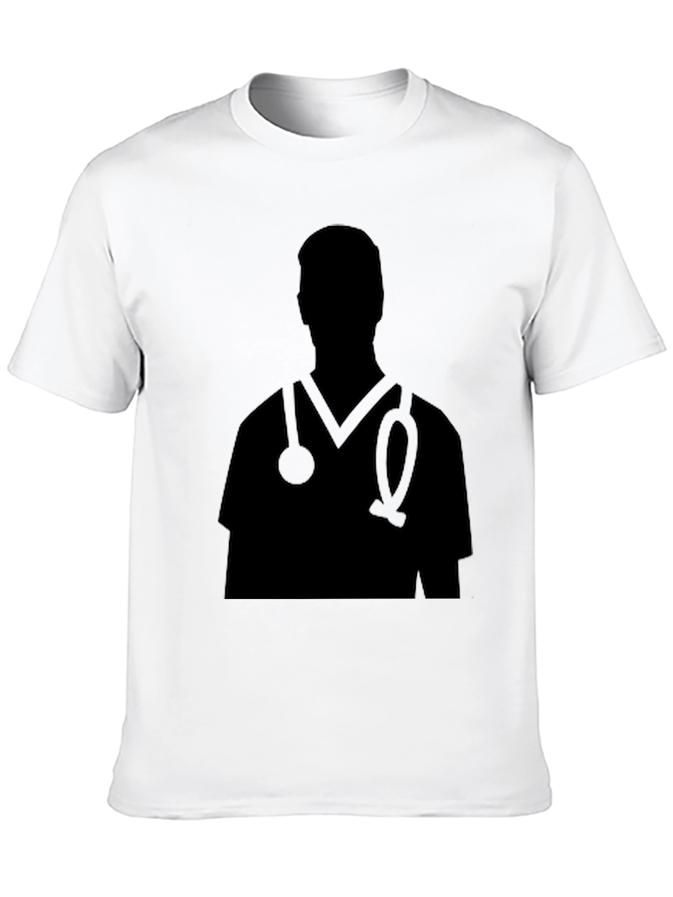 Doctor Silhouette Graphic Tee - Modern Style