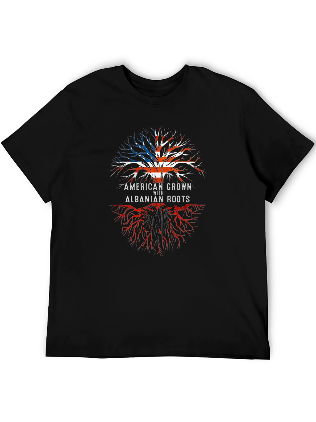 American Grown with Albanian Roots Graphic Tee