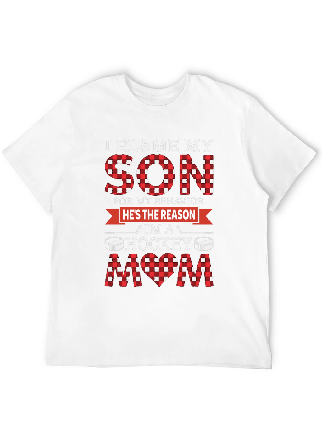 I Blame My Son Hockey Mom Graphic Tee