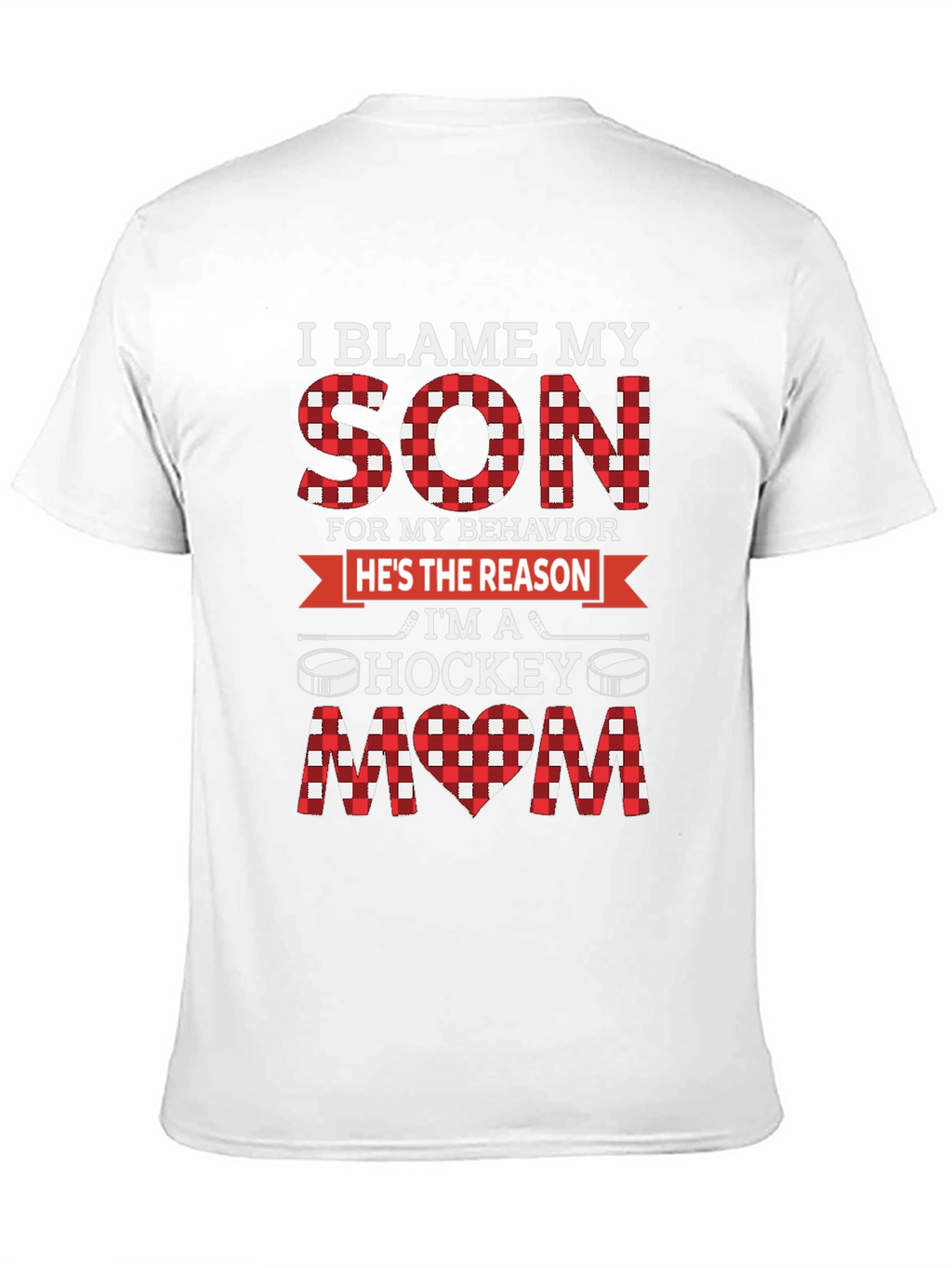 I Blame My Son Hockey Mom Graphic Tee
