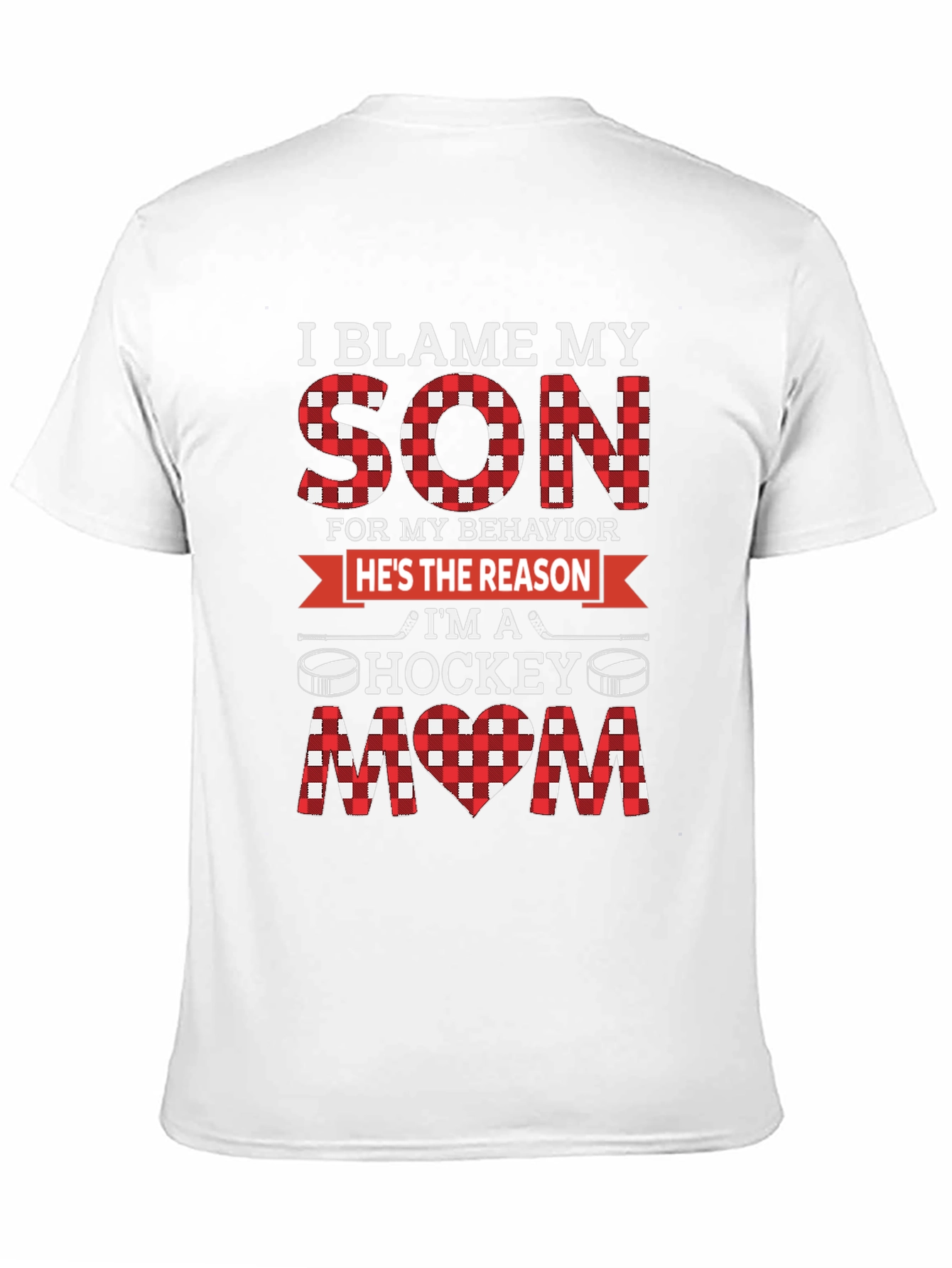 I Blame My Son Hockey Mom Graphic Tee