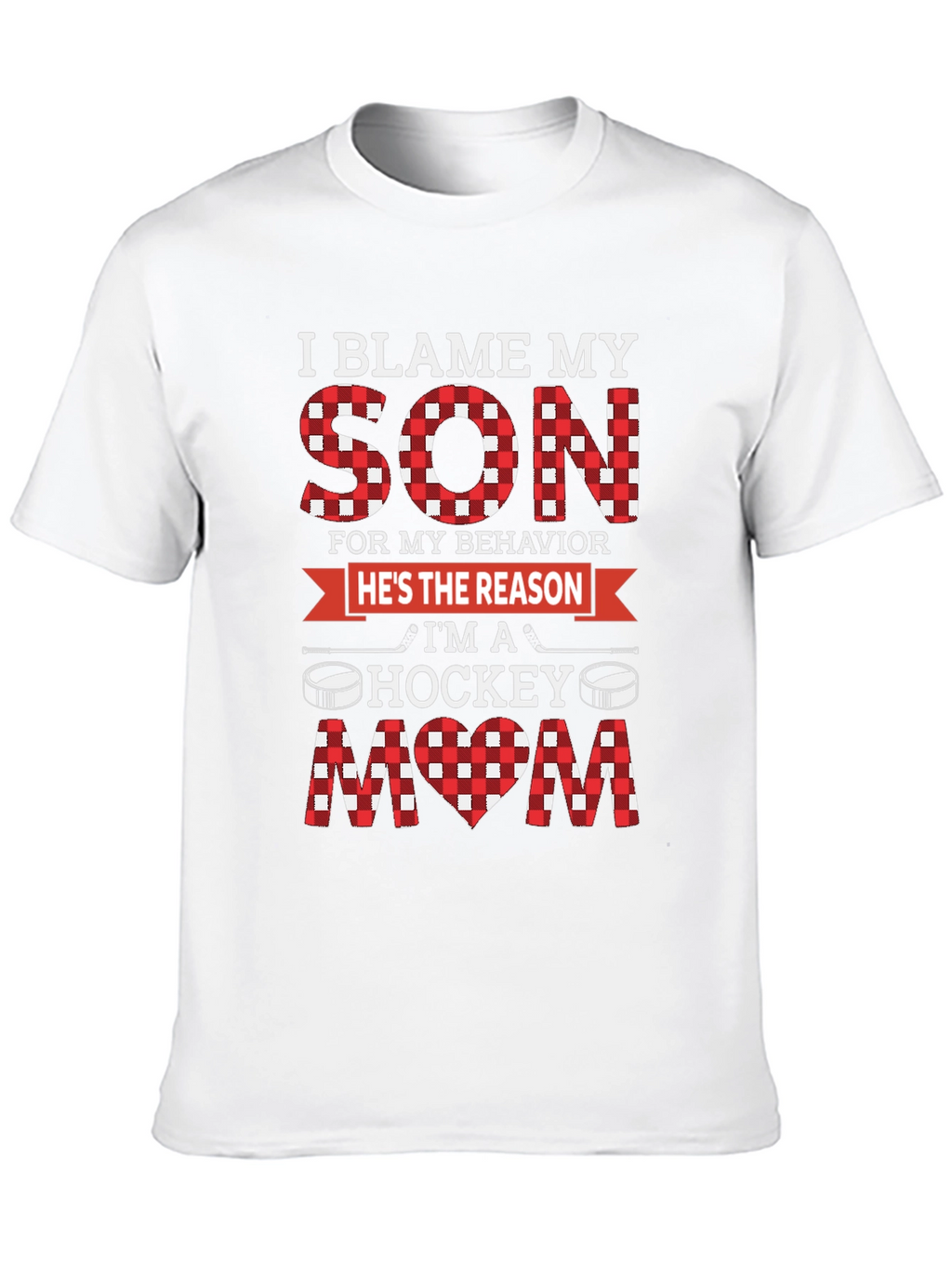I Blame My Son Hockey Mom Graphic Tee