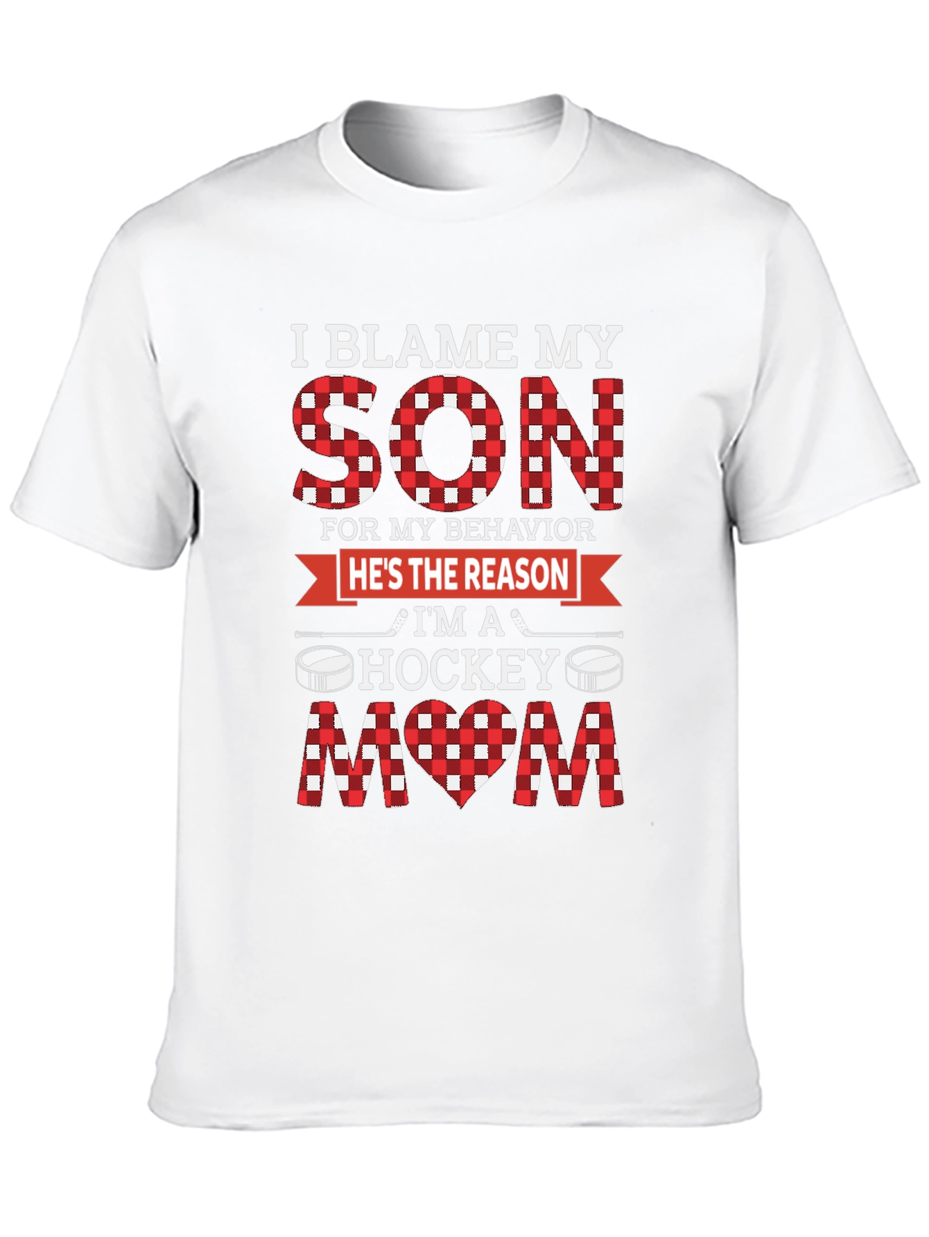 I Blame My Son Hockey Mom Graphic Tee