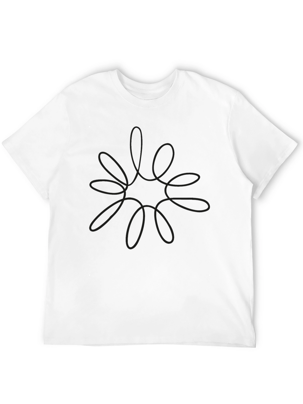 Minimalist Graphic Print Black T-Shirt