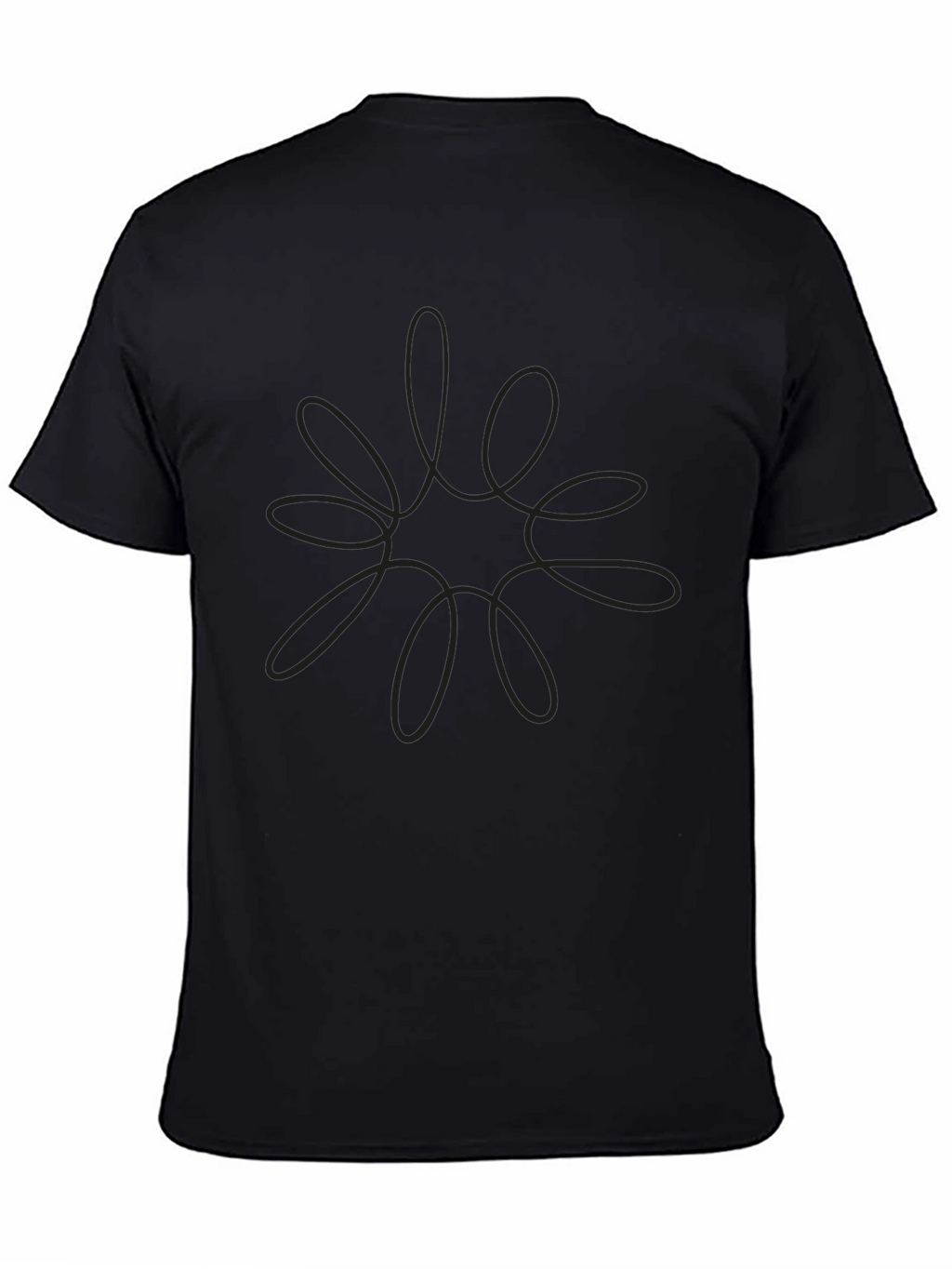 Minimalist Graphic Print Black T-Shirt