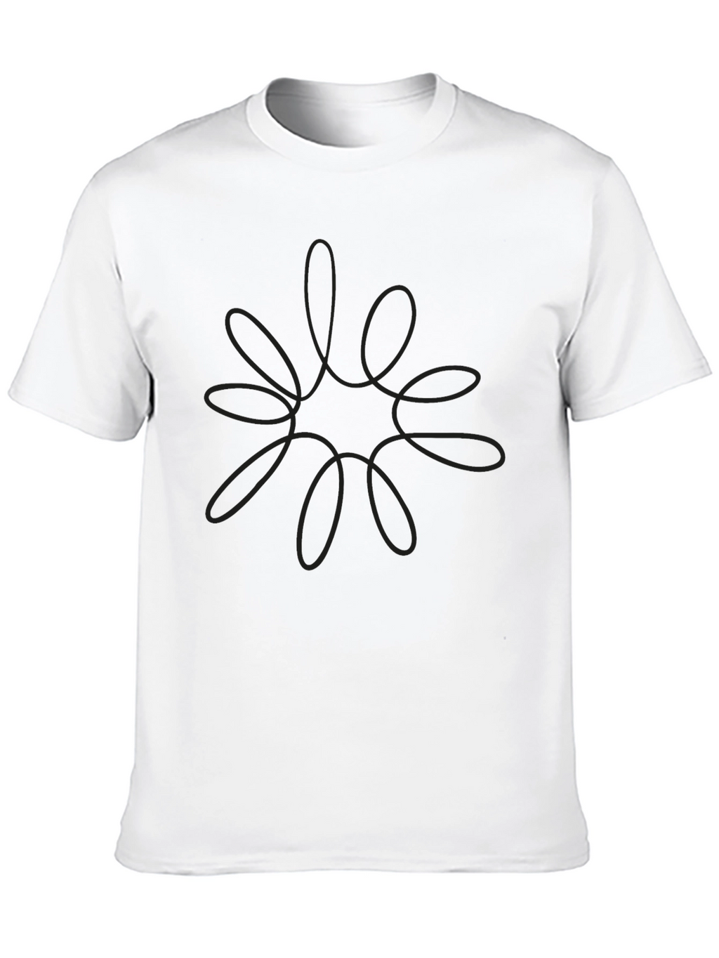 Minimalist Graphic Print Black T-Shirt