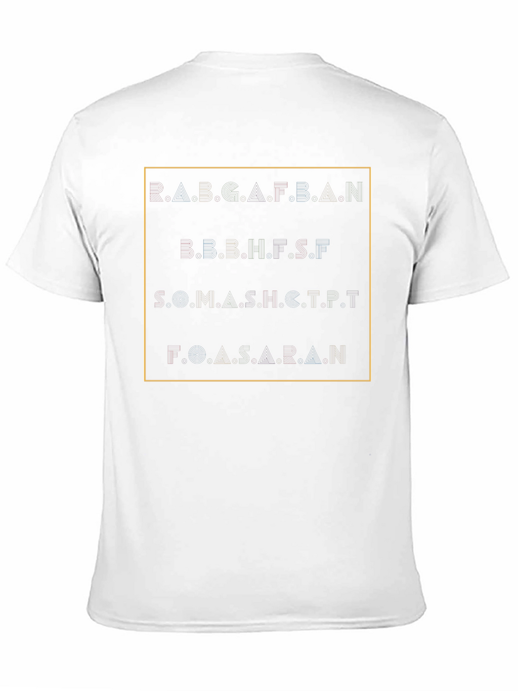Abstract Alphabet T-Shirt