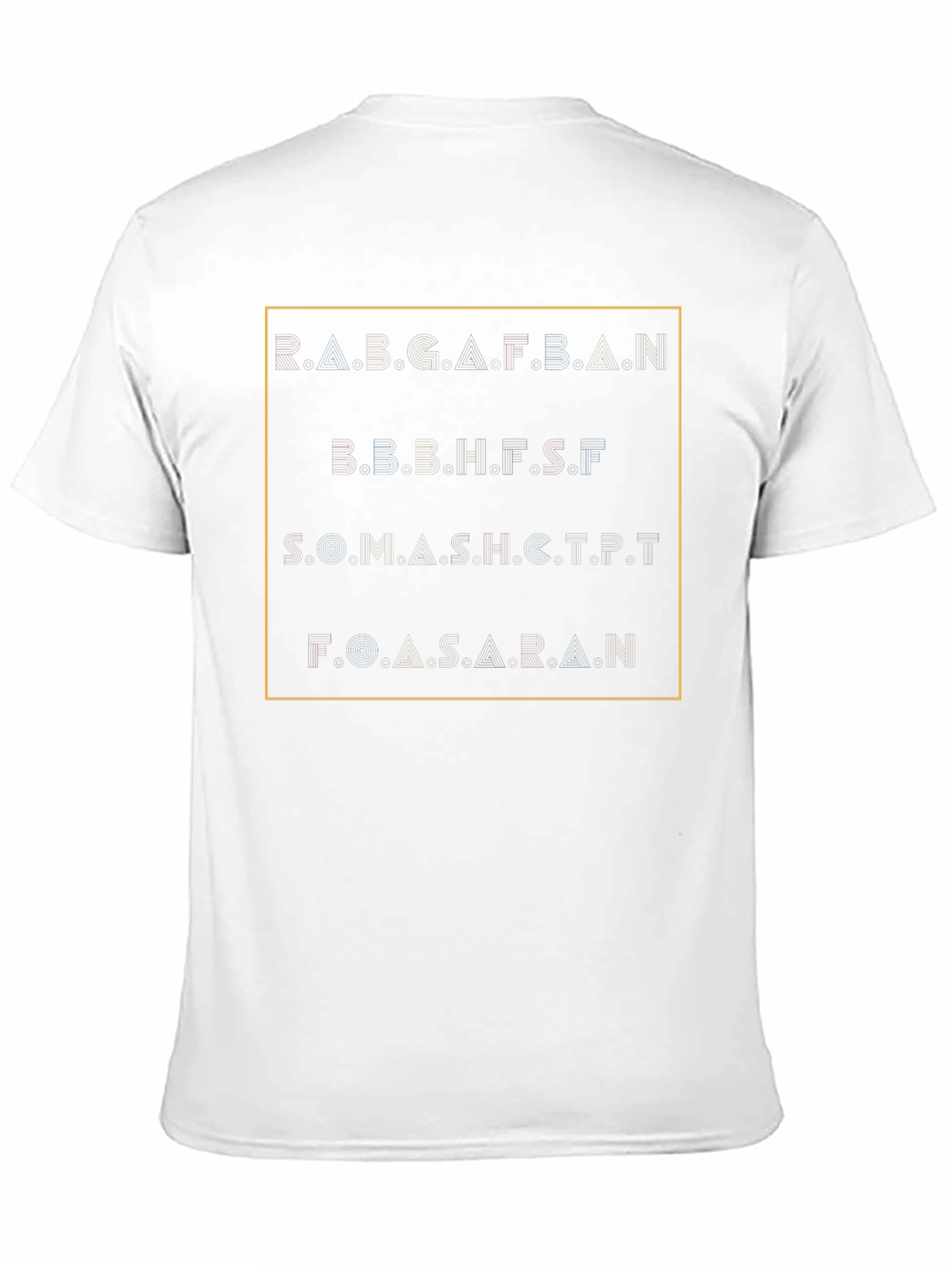 Abstract Alphabet T-Shirt