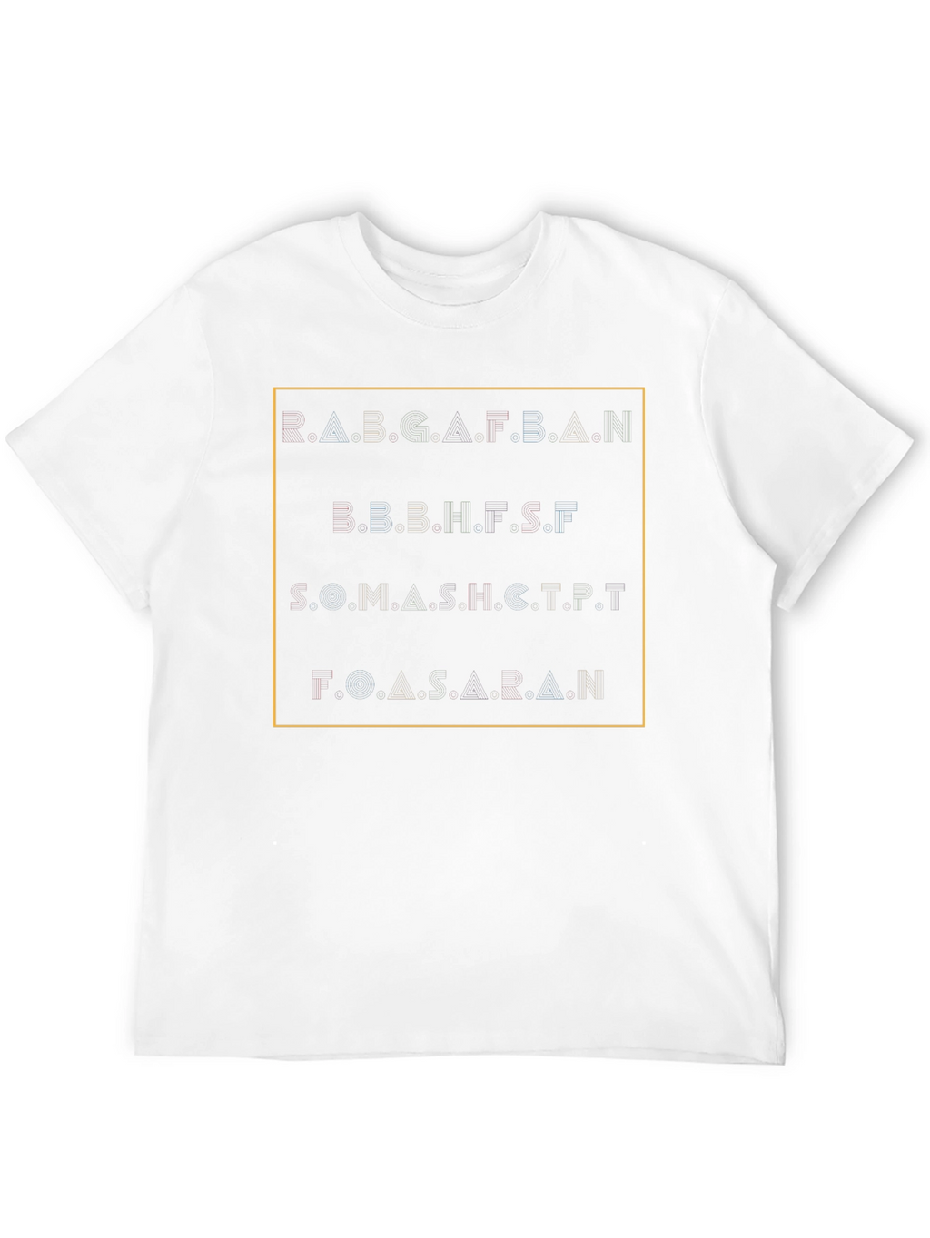 Abstract Alphabet T-Shirt
