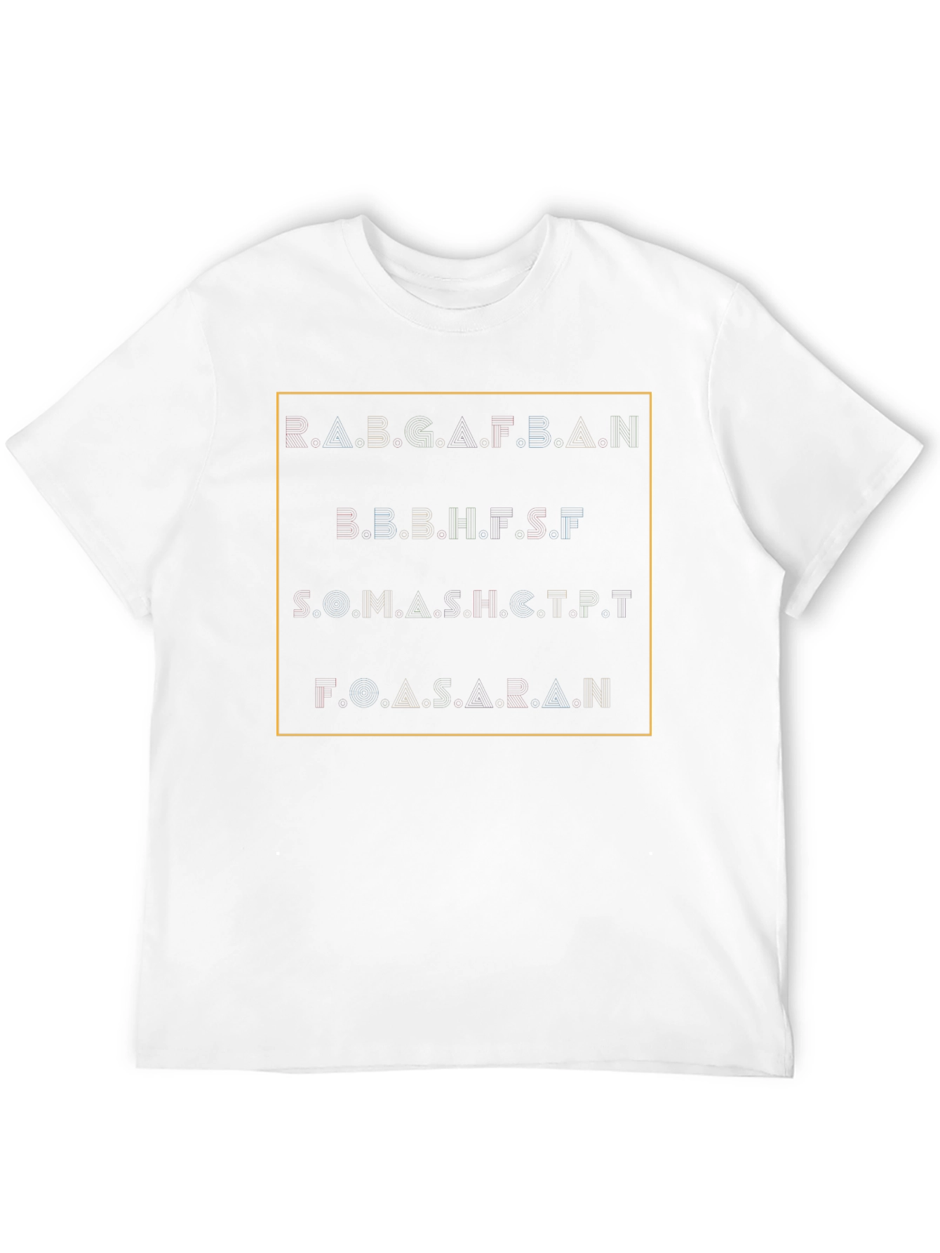 Abstract Alphabet T-Shirt