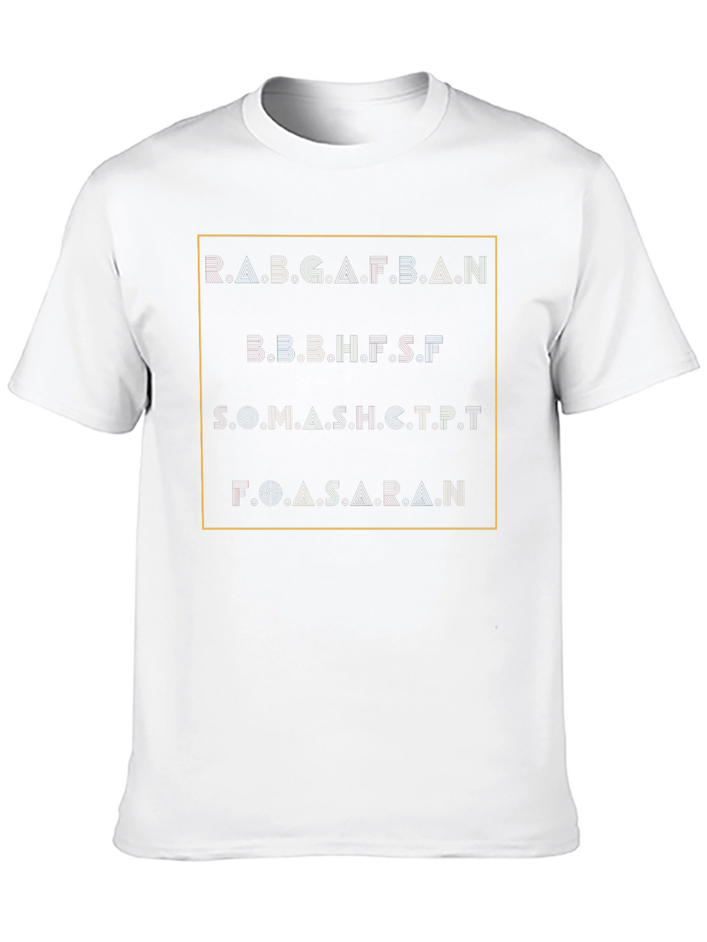 Abstract Alphabet T-Shirt