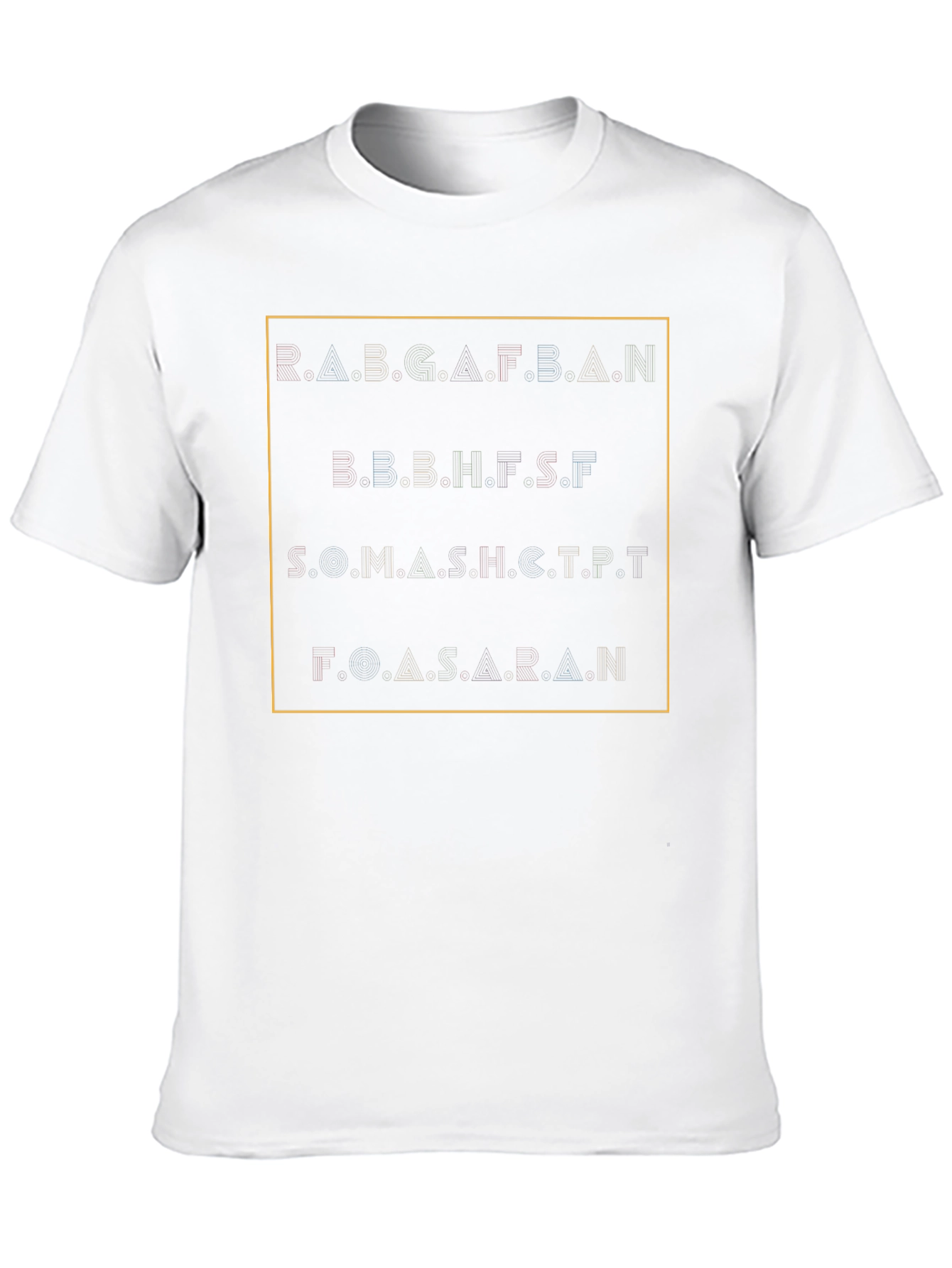 Abstract Alphabet T-Shirt