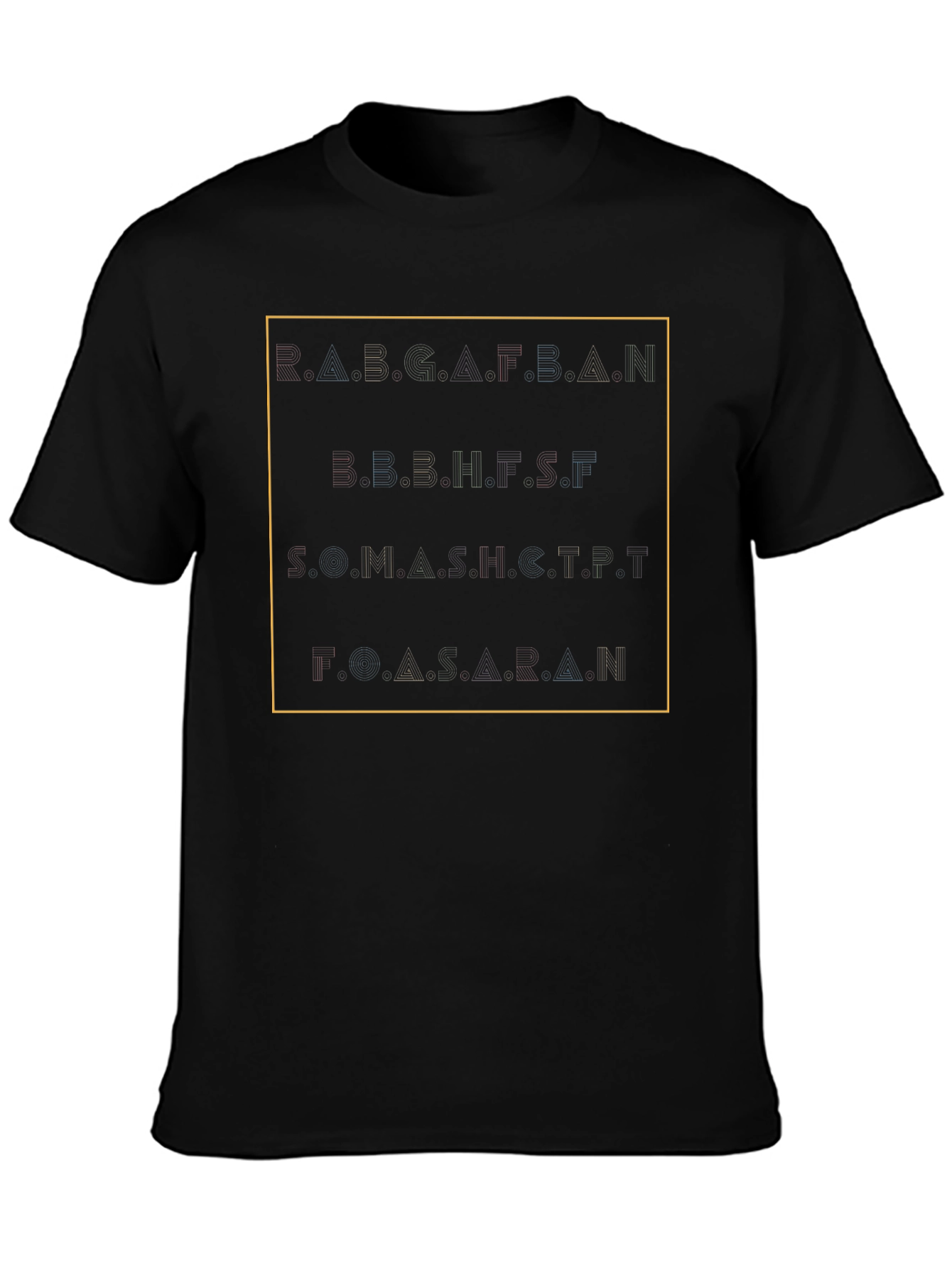 Abstract Alphabet T-Shirt