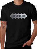 Gratitude Graphic T-Shirt - Mens Black Tee