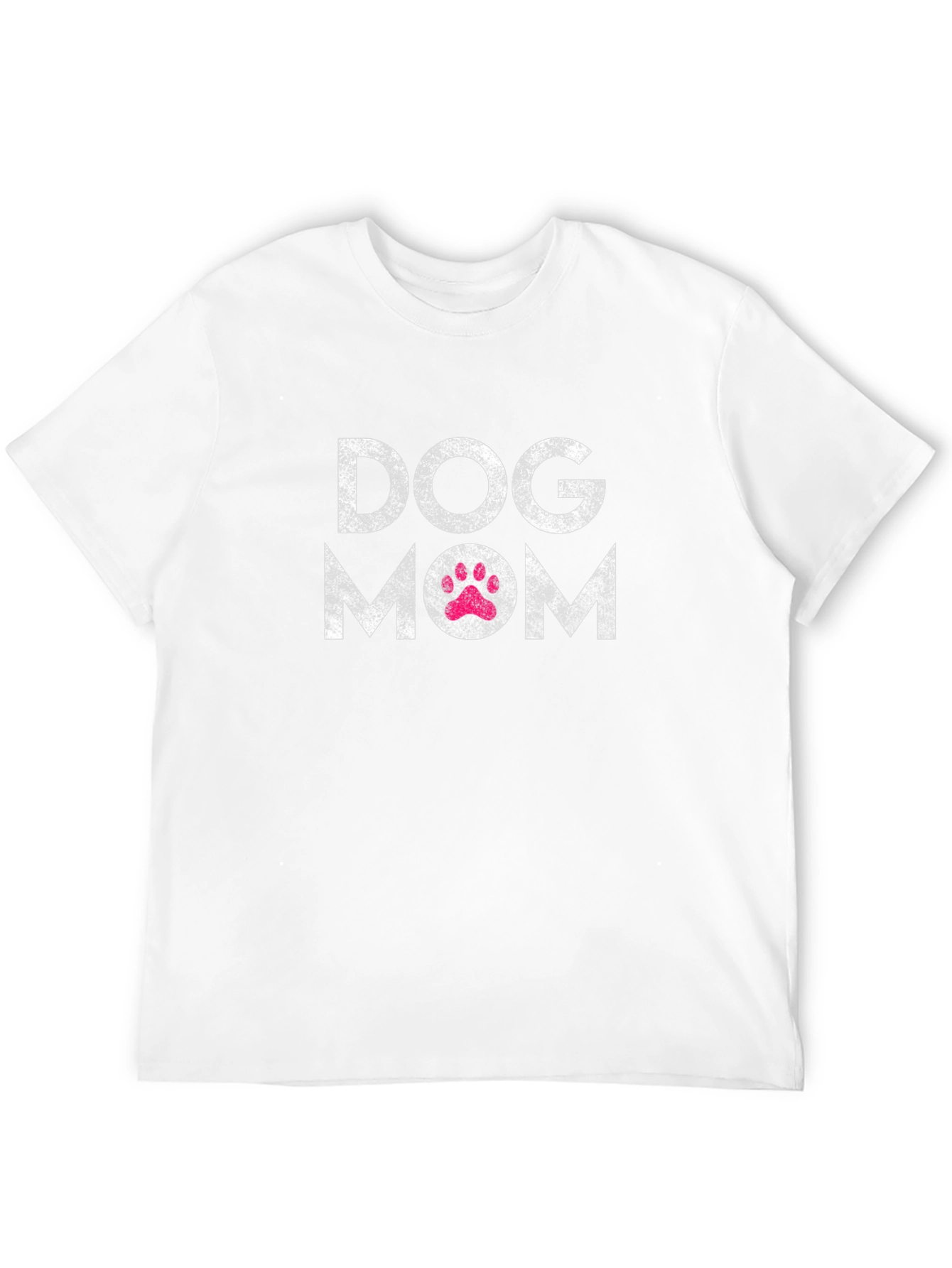 Dog Mom Graphic Tee - Black Cotton Blend Shirt