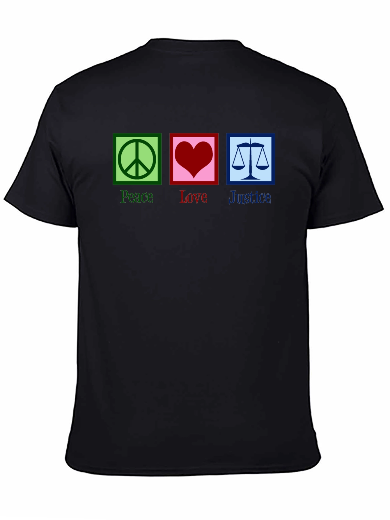 Peace Love Justice Graphic T-Shirt