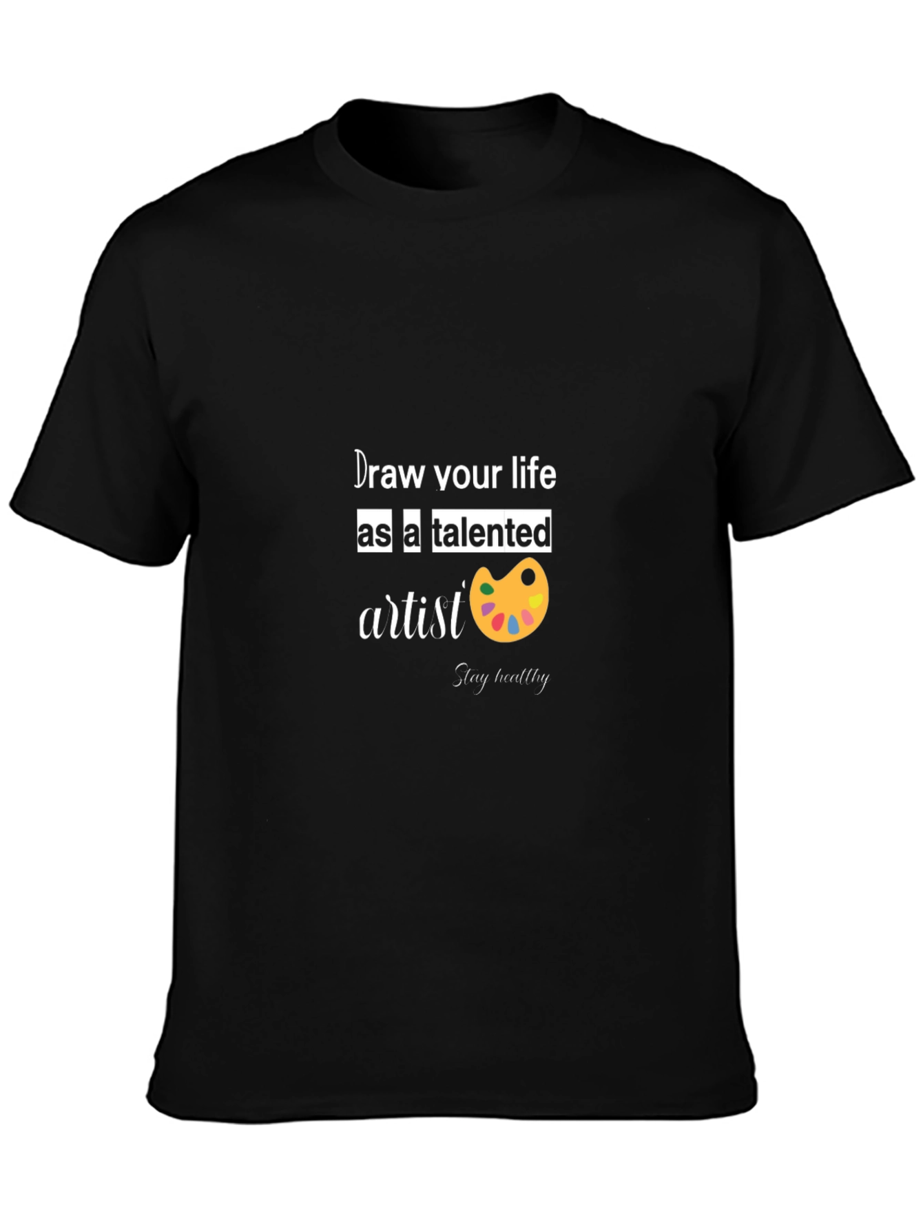 Artistic Graphic Tee - Draw Your Life