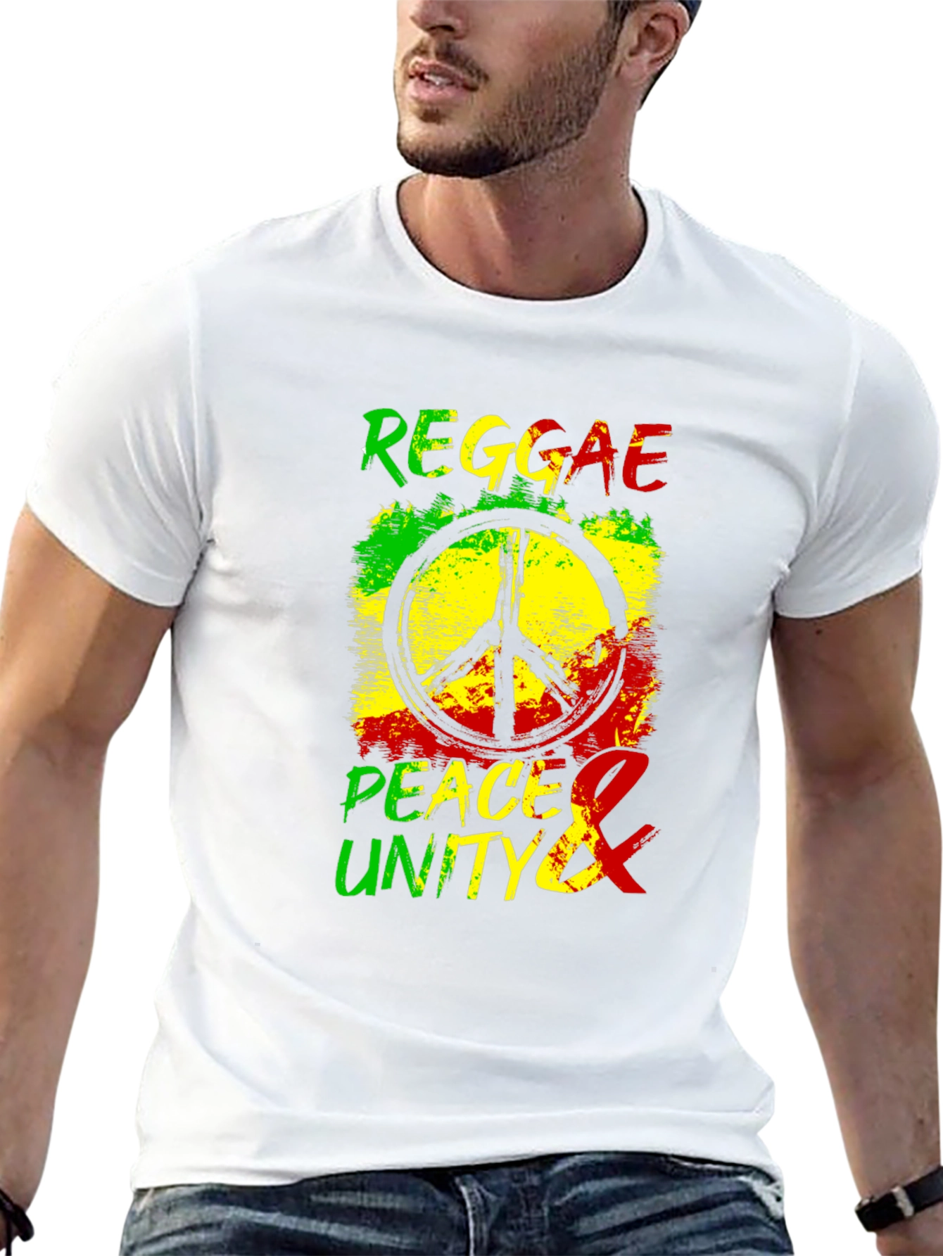 Reggae Peace & Unity Graphic T-Shirt