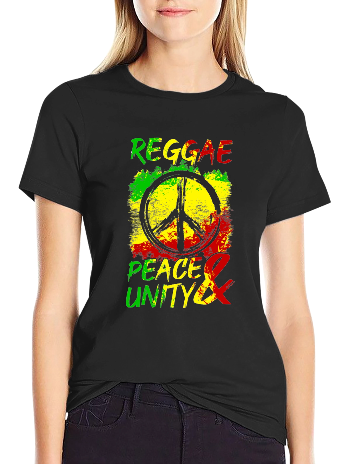 Reggae Peace & Unity Graphic T-Shirt