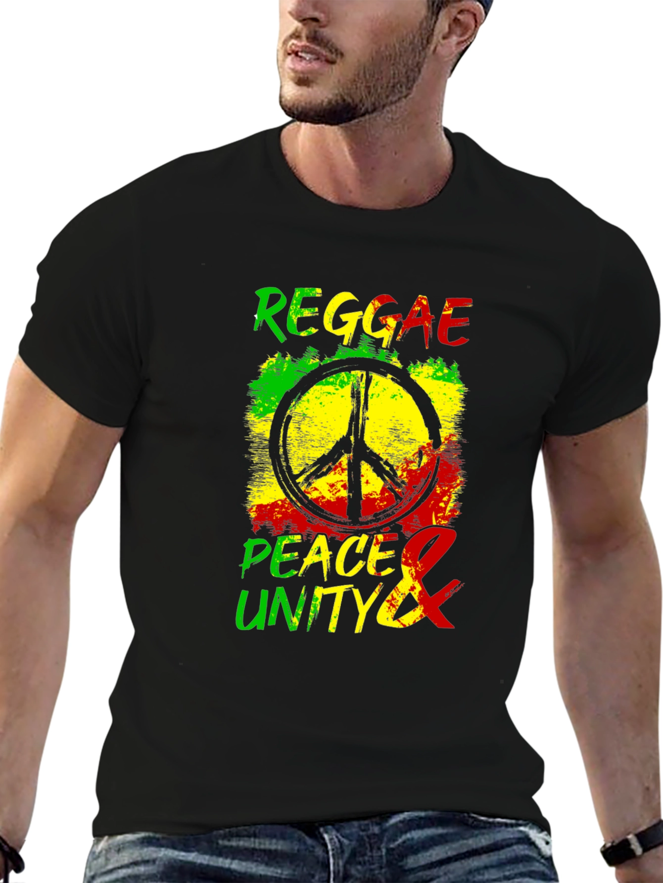 Reggae Peace & Unity Graphic T-Shirt