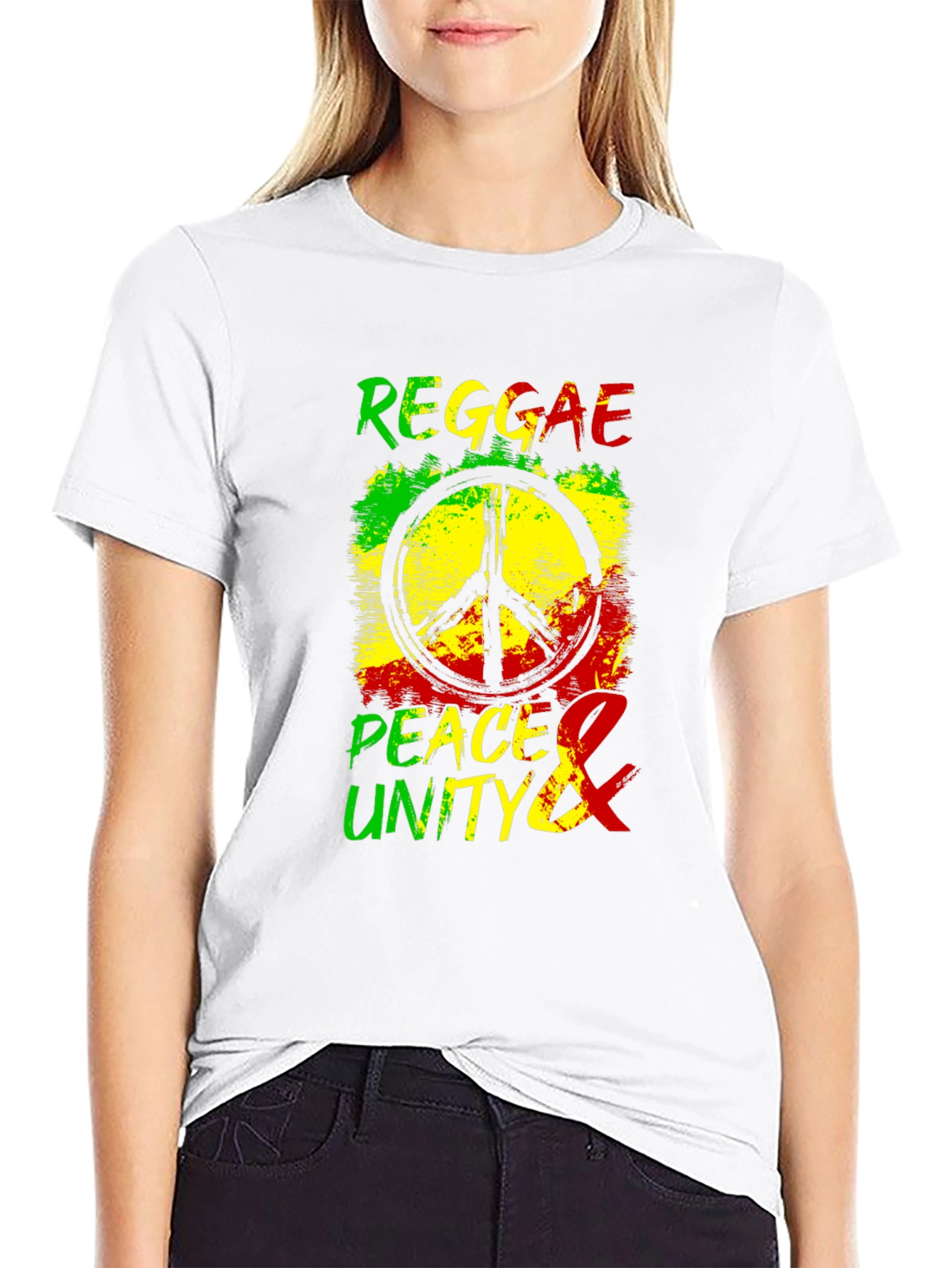 Reggae Peace & Unity Graphic T-Shirt