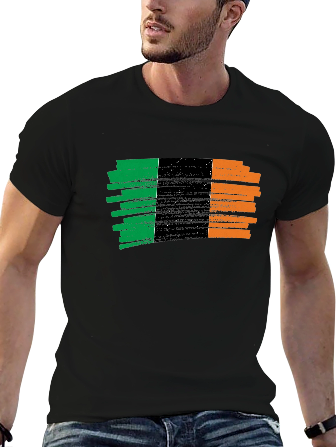 Irish Flag Brushstroke Tee