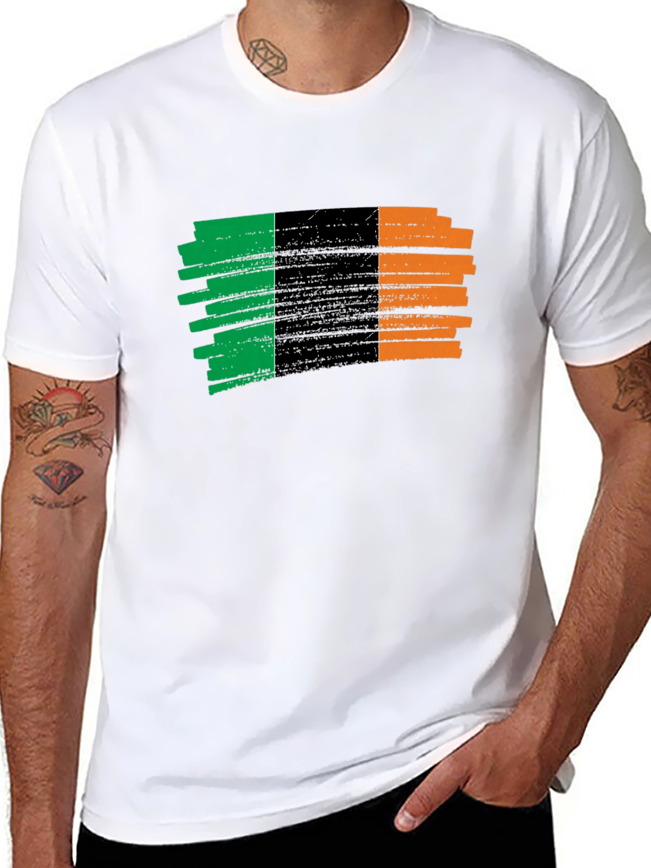 Irish Flag Brushstroke Tee