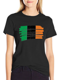 Irish Flag Brushstroke Tee