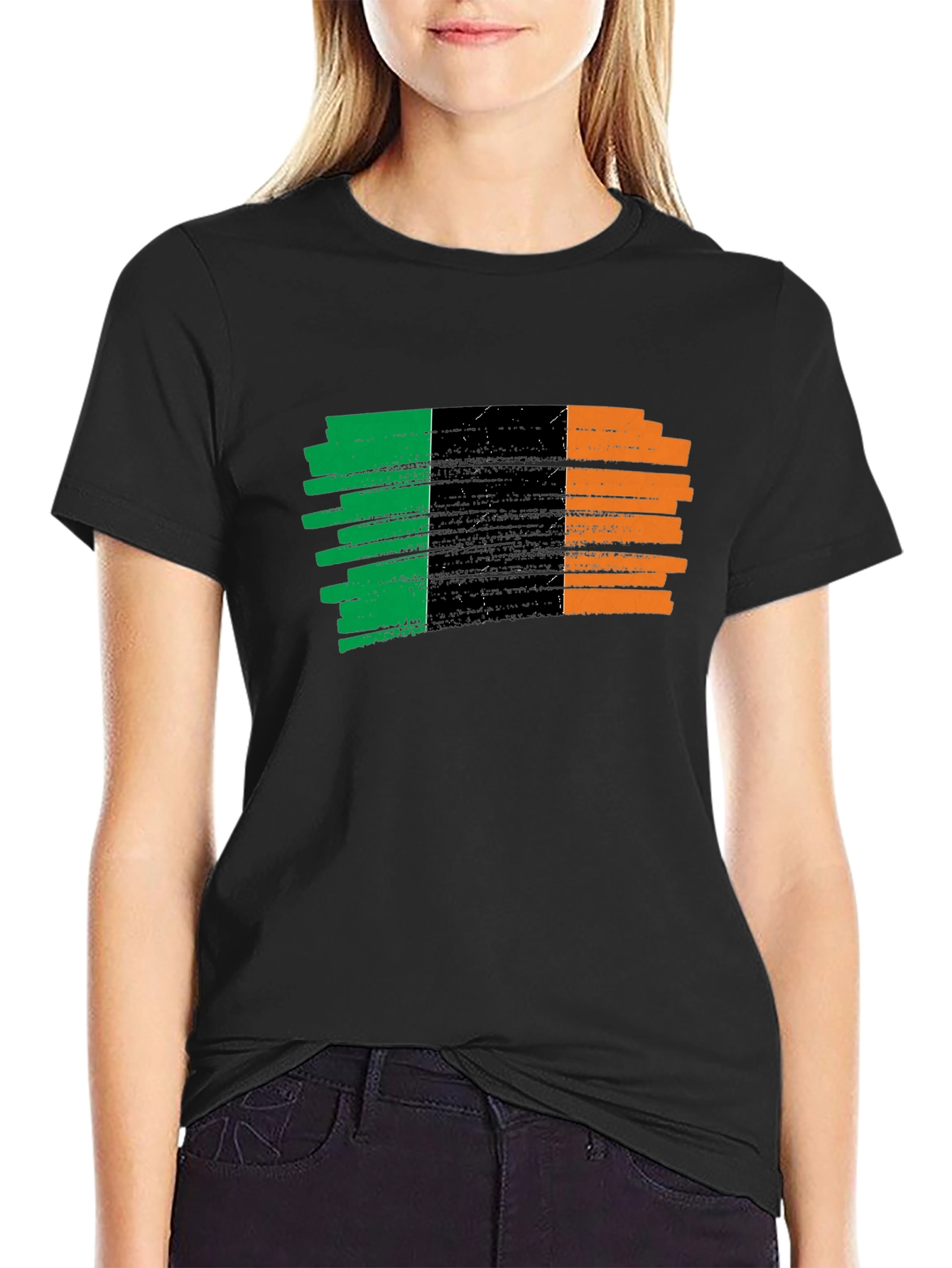 Irish Flag Brushstroke Tee