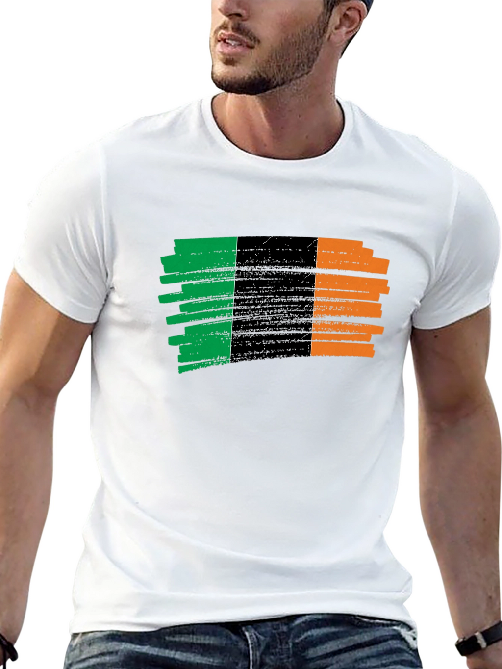 Irish Flag Brushstroke Tee