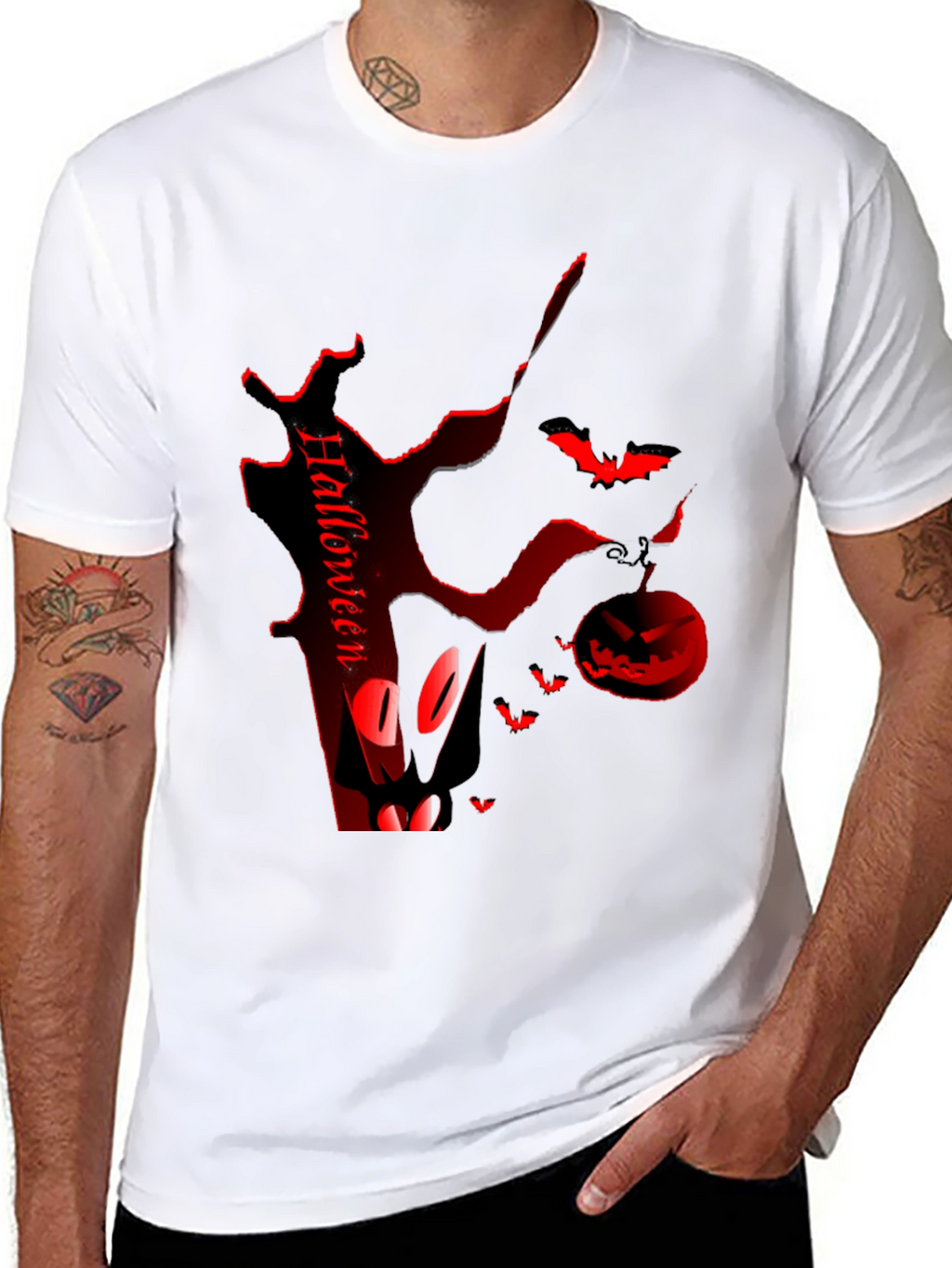 Halloween Themed Black T-Shirt