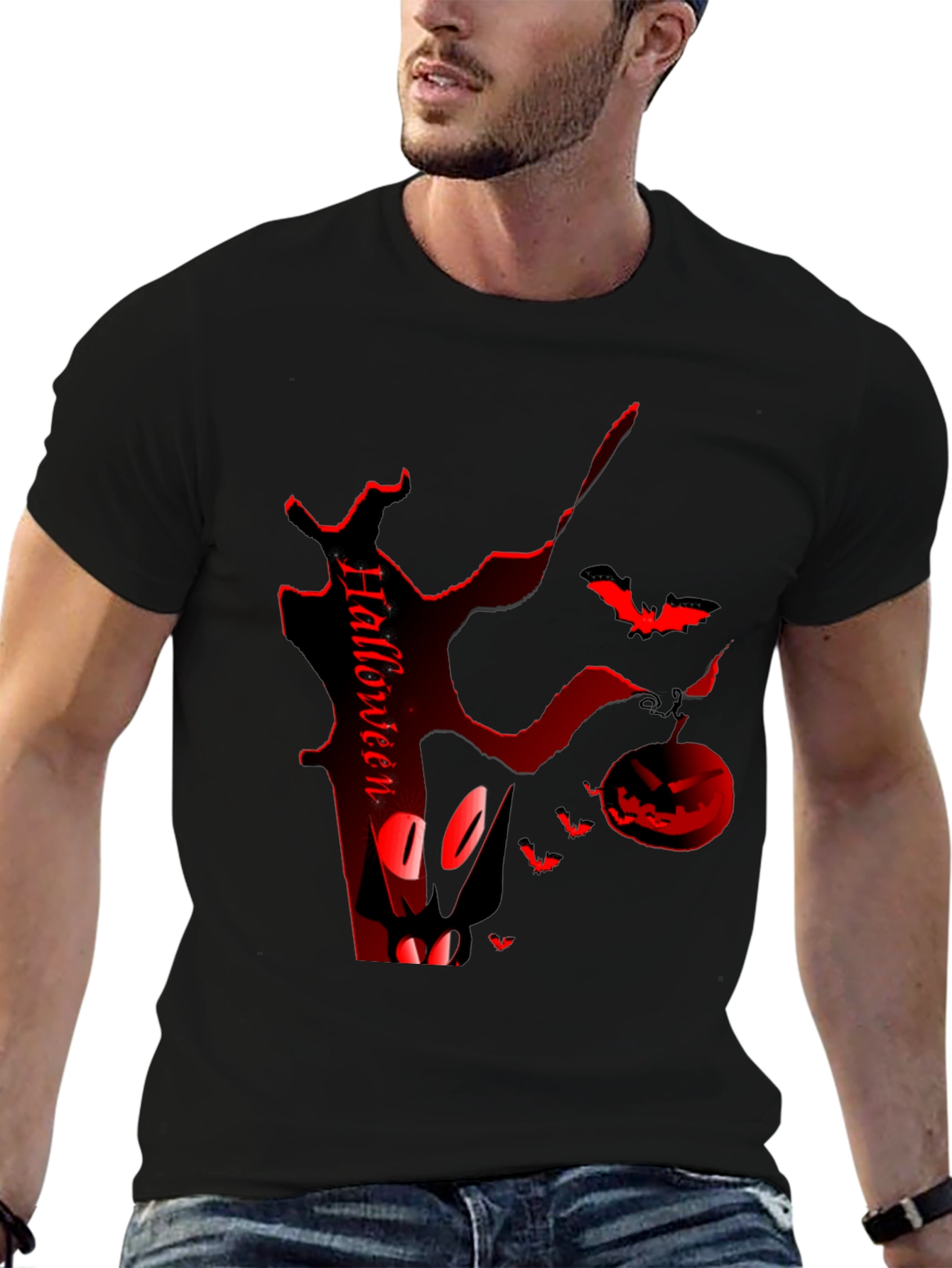 Halloween Themed Black T-Shirt