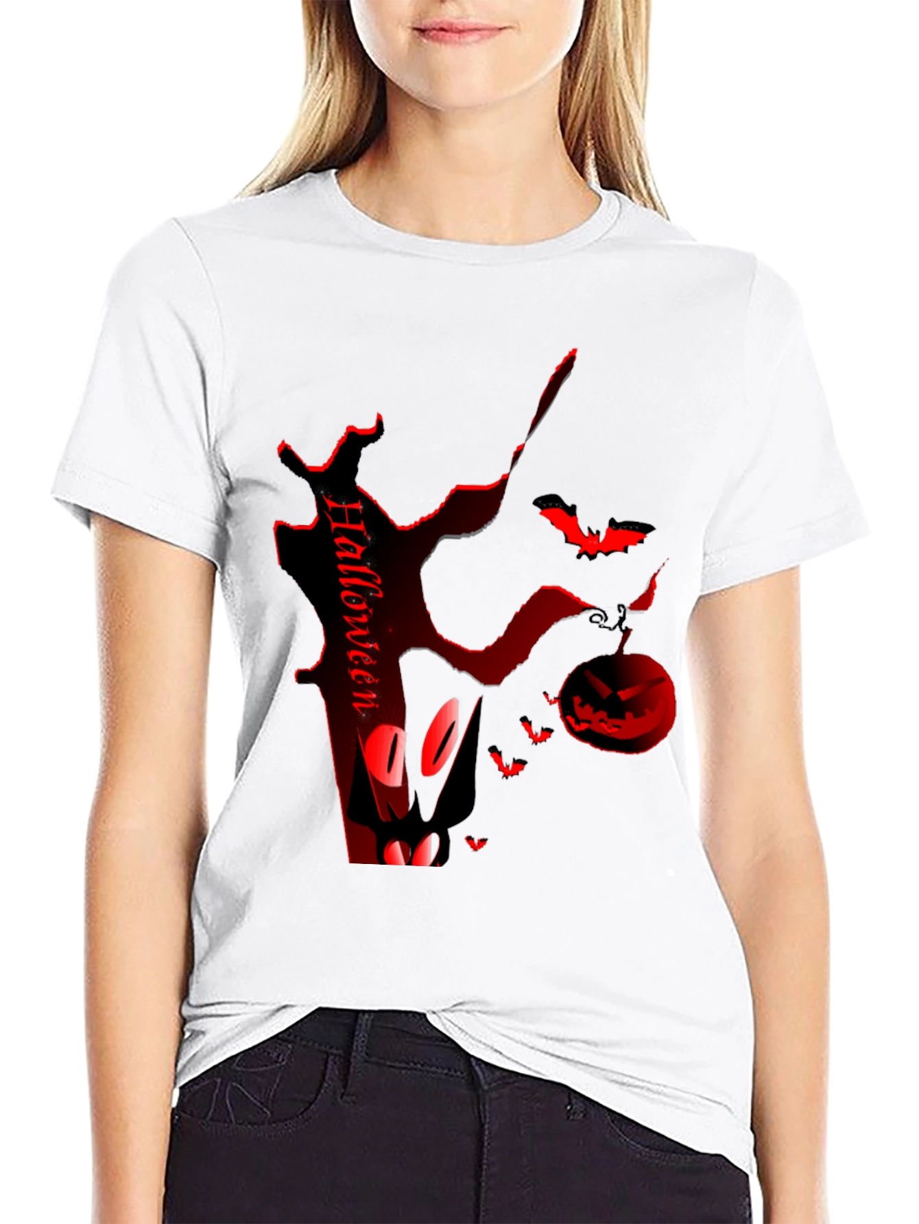 Halloween Themed Black T-Shirt