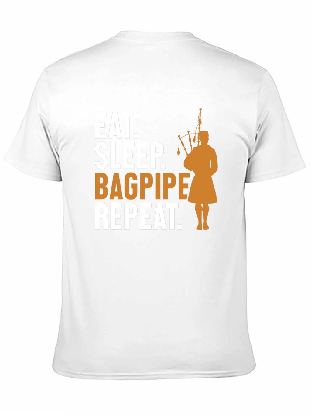 Eat Sleep Bagpipe Repeat T-Shirt - Black