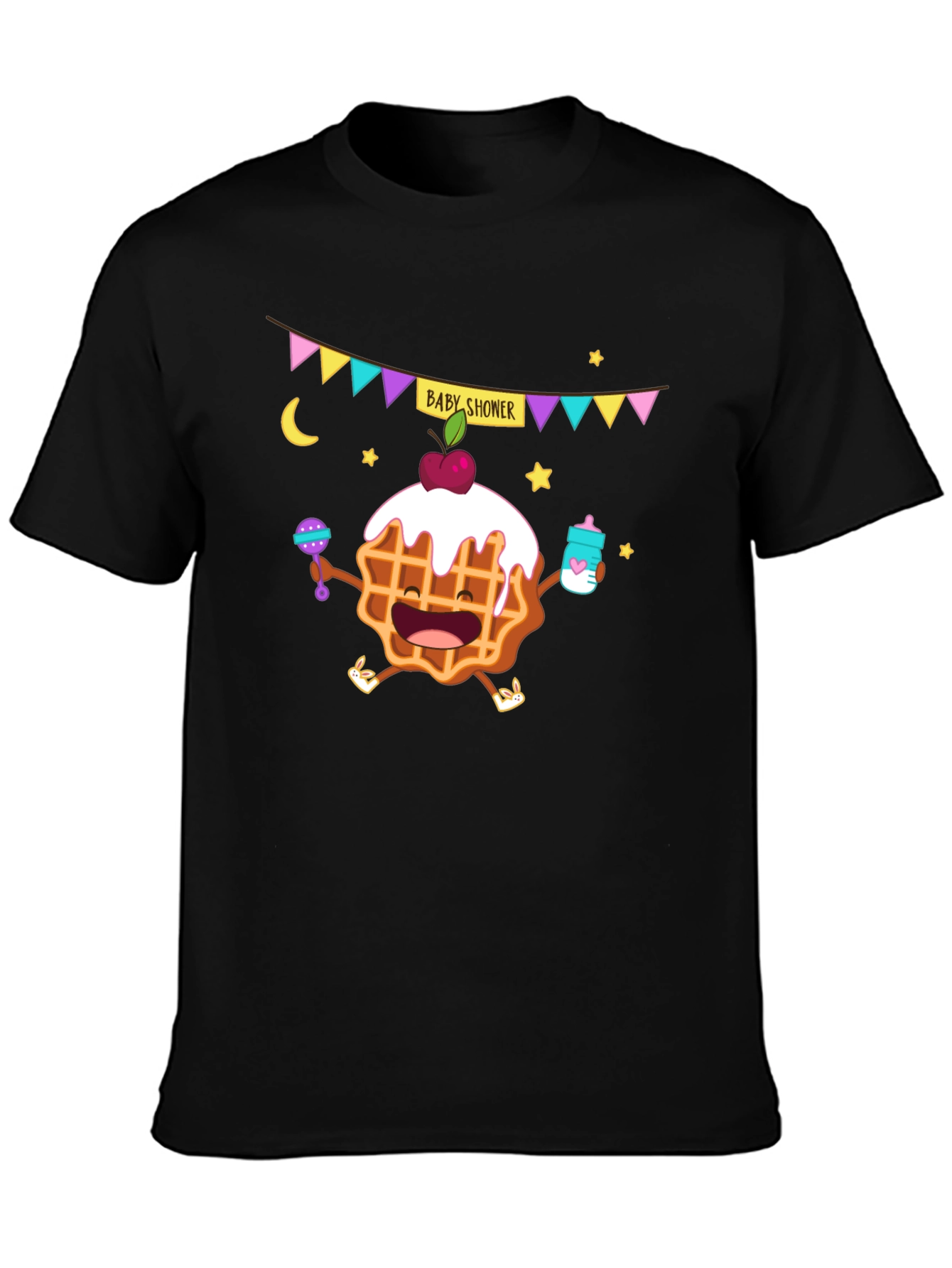 Baby Shower Waffle Graphic Tee