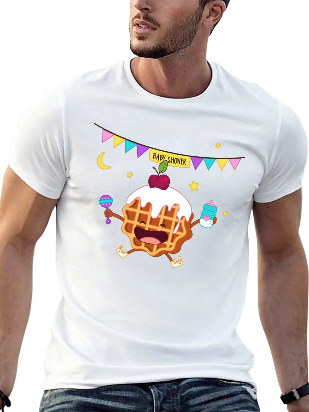 Baby Shower Waffle Graphic Tee